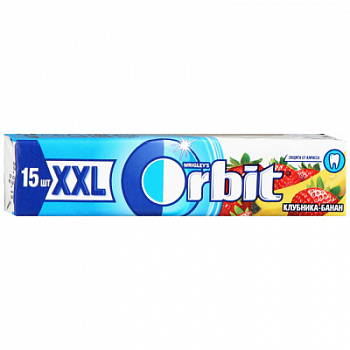 Жевательная резинка Орбит XXL Клубника-Банан 20,4г