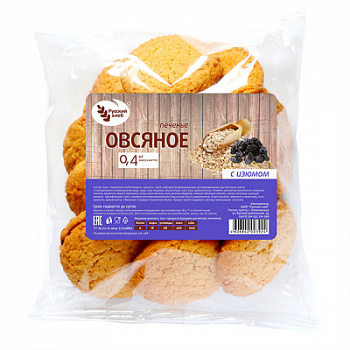 Печенье РХ овсяное с изюмом 400г