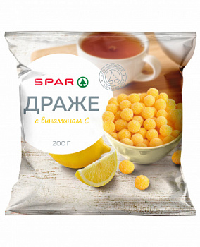 Драже SPAR Лимончики с витамином С 200г
