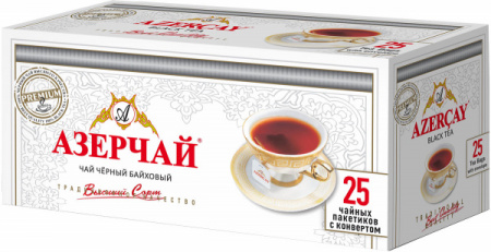 Чай Азерчай Премиум черный байховый 25пак