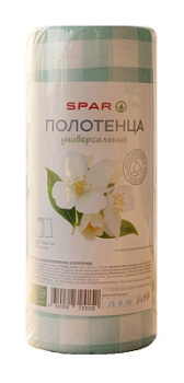 Полотенца SPAR Универсальные зеленые 25х30 60шт
