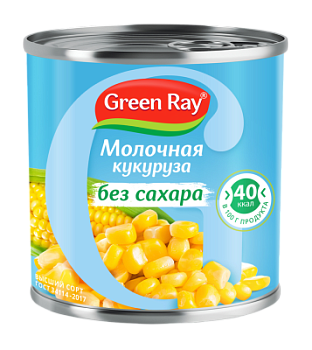 Кукуруза молодая Грин Рэй 340г ж/б ключ