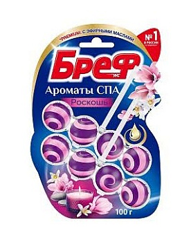 Блок для туалета Бреф Ароматы СПА Роскошь 2х50г